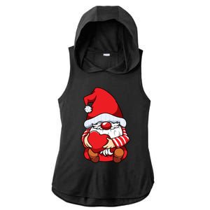 Valentines Day Gnome Love Funny Gift Ladies PosiCharge Tri-Blend Wicking Draft Hoodie Tank