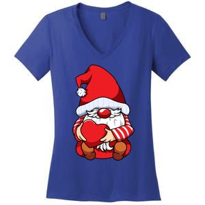 Valentines Day Gnome Love Funny Gift Women's V-Neck T-Shirt