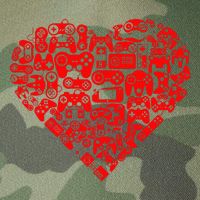Valentine's Days Gamer Heart Controllers Legacy Tie Dye Trucker Hat