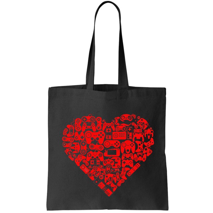 Valentine's Days Gamer Heart Controllers Bag