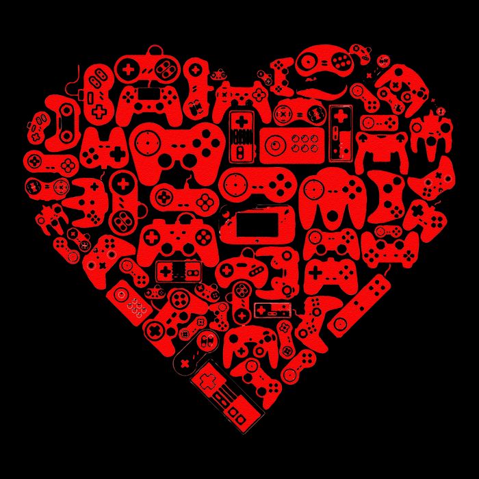 Valentine's Days Gamer Heart Controllers Wool Snapback Cap