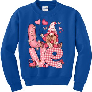 Valentines Day Gnome Love Gnome Gift Kids Sweatshirt