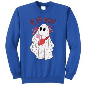 Valentines Day Ghost Be My Boo Cute Ghost Halloween Great Gift Sweatshirt