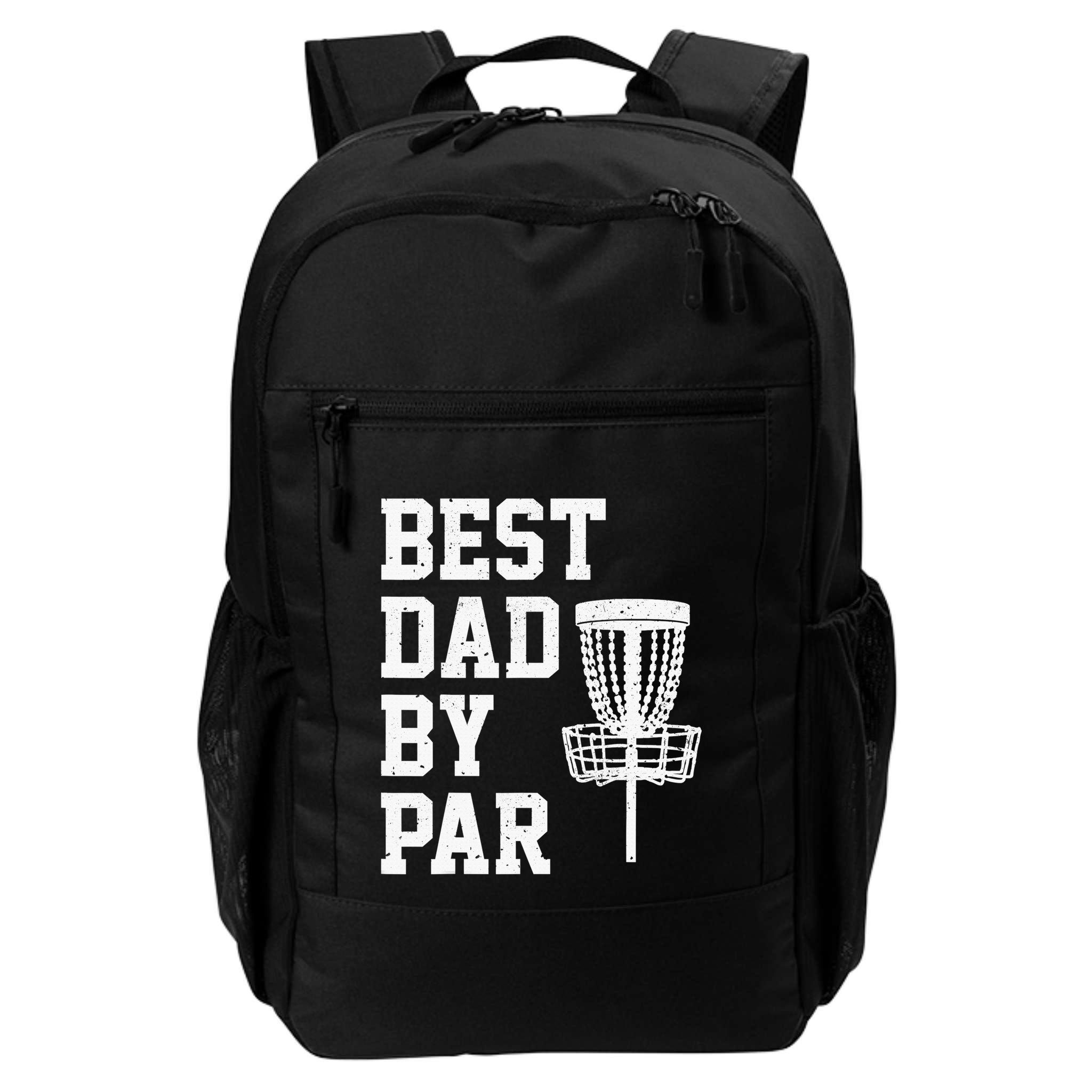 Vintage Disc Golf Dad Gift Best Dad By Par Disk Golf Backpack