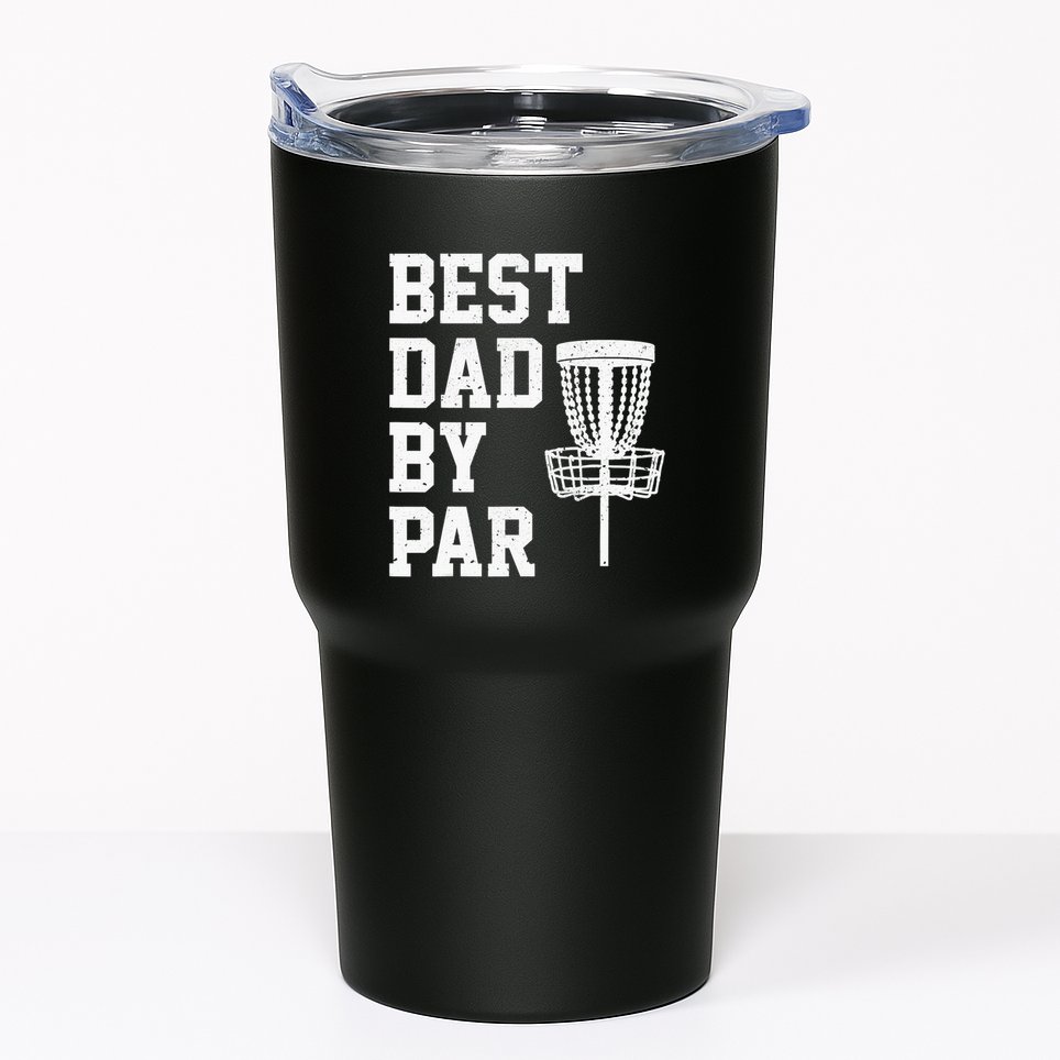 Vintage Disc Golf Dad Gift Best Dad By Par Disk Golf Tumbler