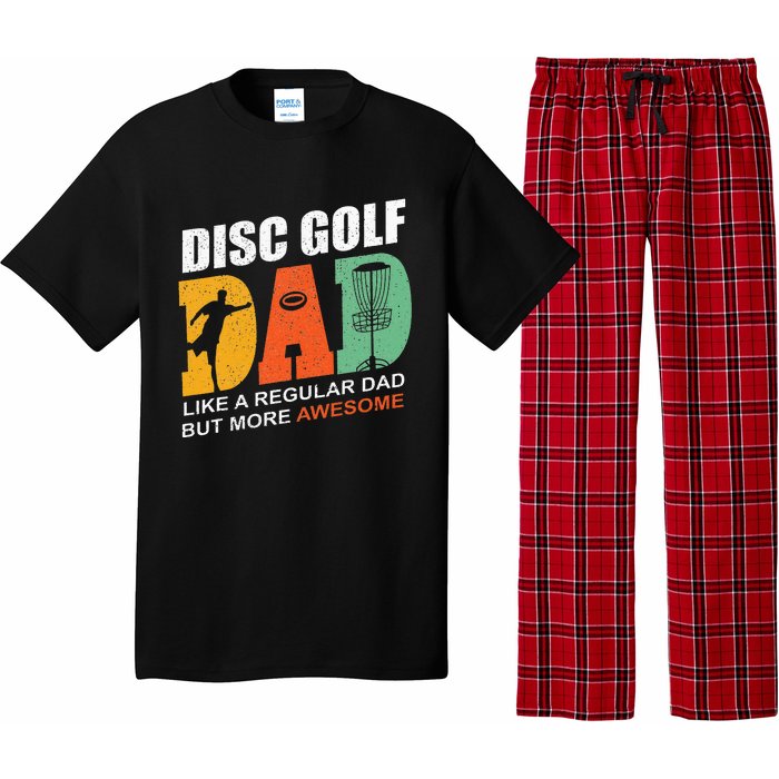 Vintage Disc Golf Dad Funny Saying Disc Golfing Fathers Day Pajama Set