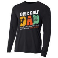 Vintage Disc Golf Dad Funny Saying Disc Golfing Fathers Day Cooling Performance Long Sleeve Crew