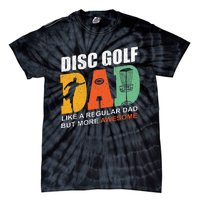 Vintage Disc Golf Dad Funny Saying Disc Golfing Fathers Day Tie-Dye T-Shirt