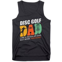 Vintage Disc Golf Dad Funny Saying Disc Golfing Fathers Day Tank Top