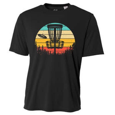 Vintage Disc Golf Frolf Retro Frisbee Disc Golfer Cooling Performance Crew T-Shirt