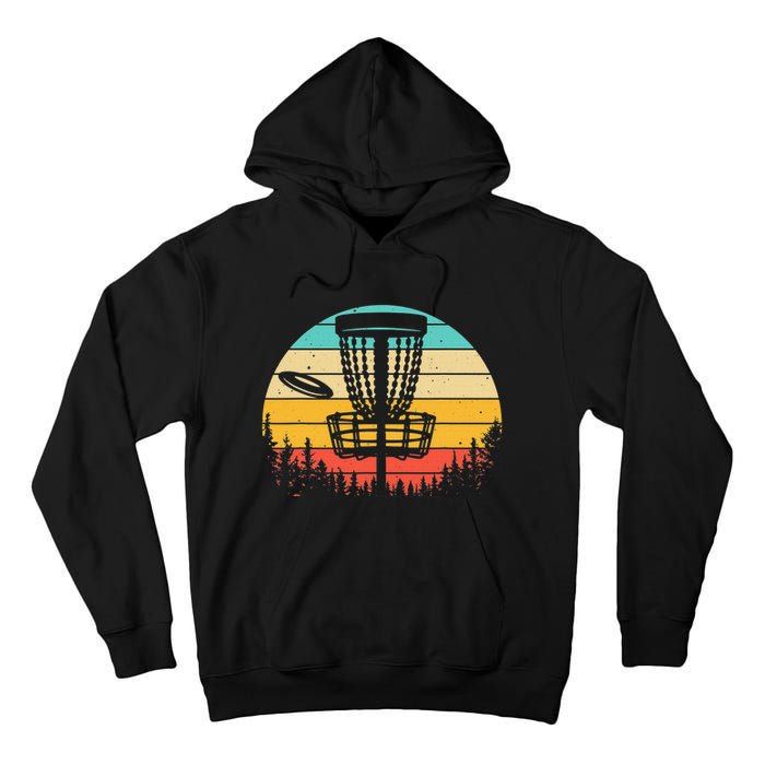 Vintage Disc Golf Frolf Retro Frisbee Disc Golfer Tall Hoodie