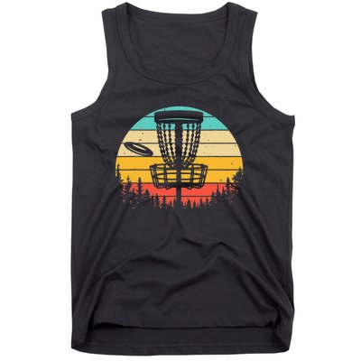 Vintage Disc Golf Frolf Retro Frisbee Disc Golfer Tank Top