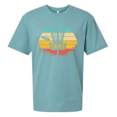 Vintage Disc Golf Frolf Retro Frisbee Disc Golfer Sueded Cloud Jersey T-Shirt