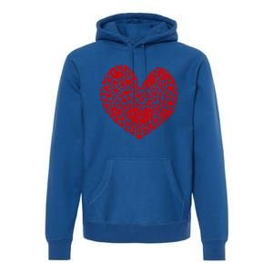 Valentines Day Gift Red Hearts Cute Vcute Giftday Love Couple Gift Premium Hoodie