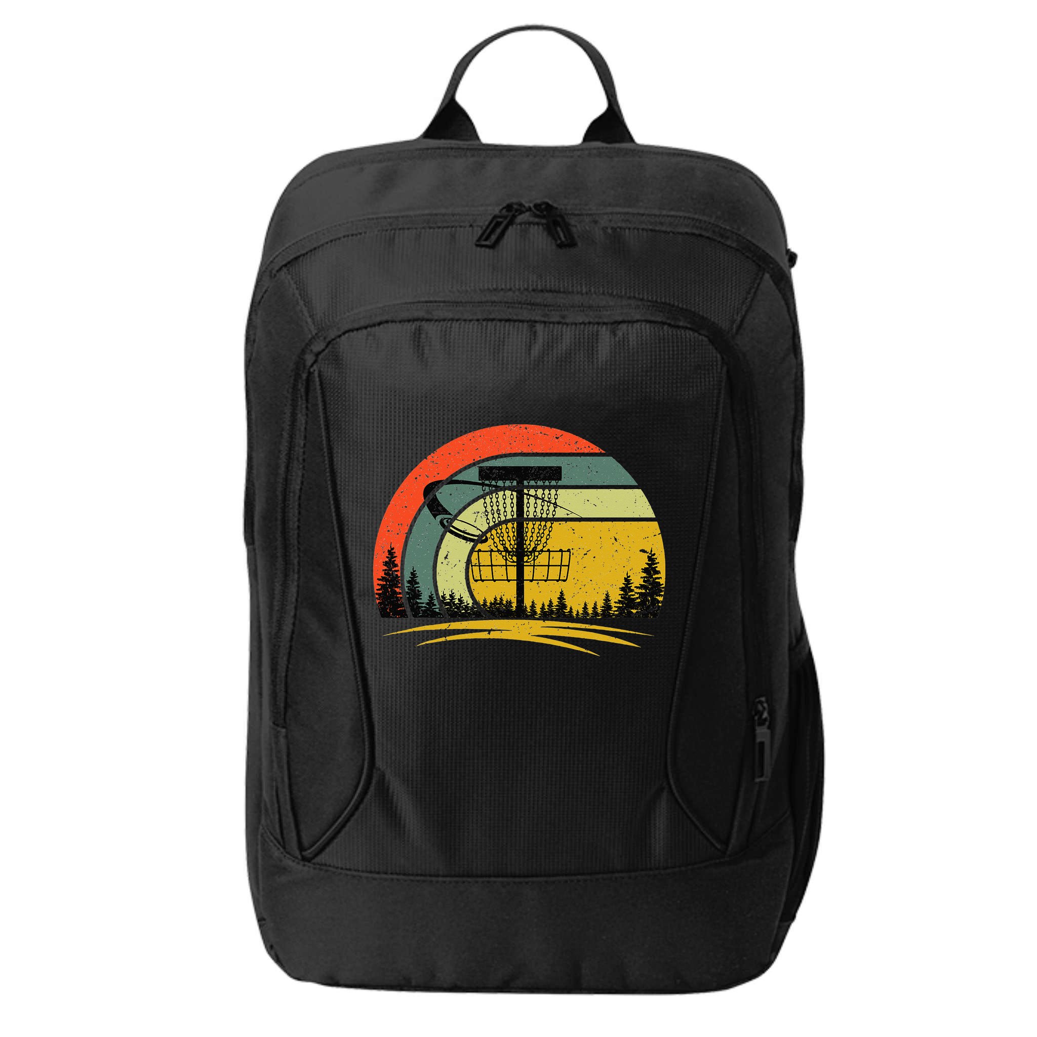 Vintage Disc Golf Frolf Flying Disc Golf City Backpack