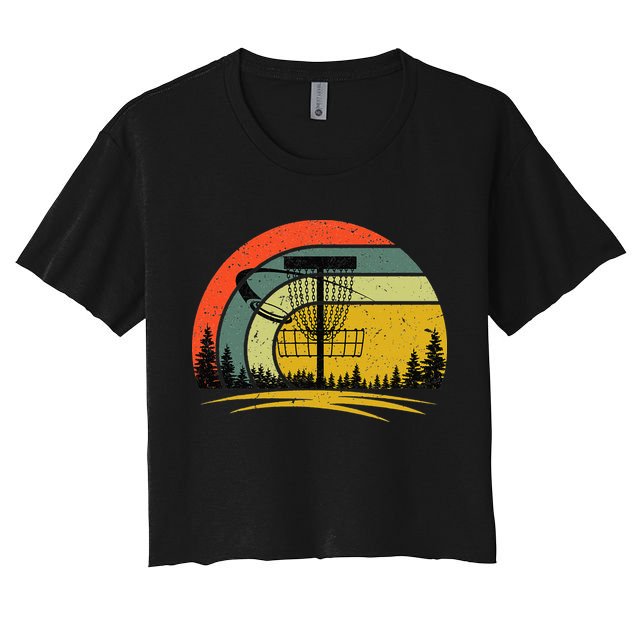 Vintage Disc Golf Frolf Flying Disc Golf Crop Top