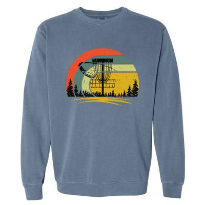 Vintage Disc Golf Frolf Flying Disc Golf Garment-Dyed Sweatshirt