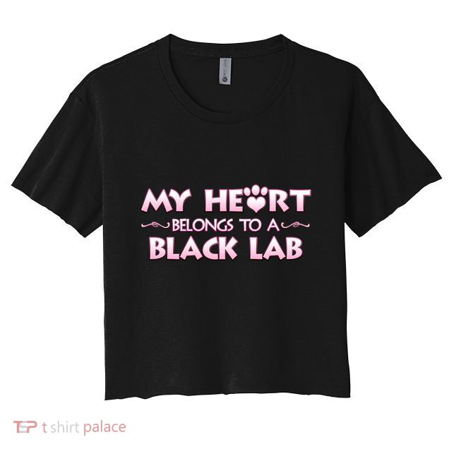 Valentine's Day Gift For Black Labrador Dog Lovers And Owners Meaningful Gift Crop Top