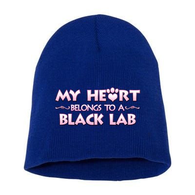 Valentine's Day Gift For Black Labrador Dog Lovers And Owners Meaningful Gift Short Acrylic Beanie
