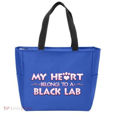 Valentine's Day Gift For Black Labrador Dog Lovers And Owners Meaningful Gift Zip Tote Bag