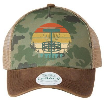 Vintage Disc Golf Retro Graphic Legacy Tie Dye Trucker Hat