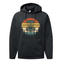 Vintage Disc Golf Retro Graphic Performance Fleece Hoodie