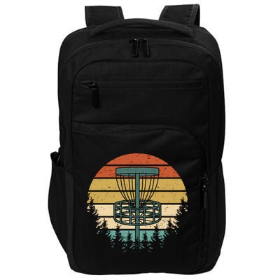 Vintage Disc Golf Retro Graphic Impact Tech Backpack