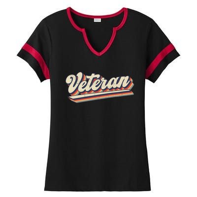 Veterans Day Gift Ladies Halftime Notch Neck Tee