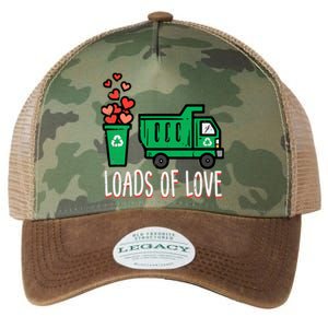 Valentines Day Garbage Truck Loads Of Love Legacy Tie Dye Trucker Hat