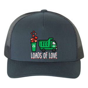 Valentines Day Garbage Truck Loads Of Love Yupoong Adult 5-Panel Trucker Hat