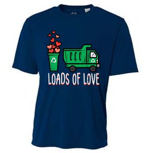 Valentines Day Garbage Truck Loads Of Love Cooling Performance Crew T-Shirt