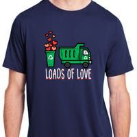 Valentines Day Garbage Truck Loads Of Love Adult ChromaSoft Performance T-Shirt