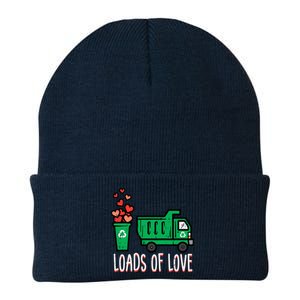 Valentines Day Garbage Truck Loads Of Love Knit Cap Winter Beanie