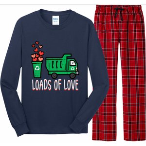 Valentines Day Garbage Truck Loads Of Love Long Sleeve Pajama Set