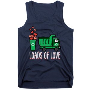 Valentines Day Garbage Truck Loads Of Love Tank Top