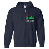 Valentines Day Garbage Truck Loads Of Love Full Zip Hoodie