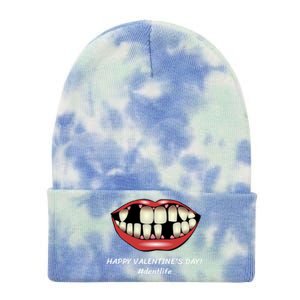 Valentine's Day Gift For Dental Life Love Teeth Dentist Cute Gift Tie Dye 12in Knit Beanie