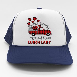 Valentine's Day Greeting Special Delivery Hugs Kisses Love Trucker Hat