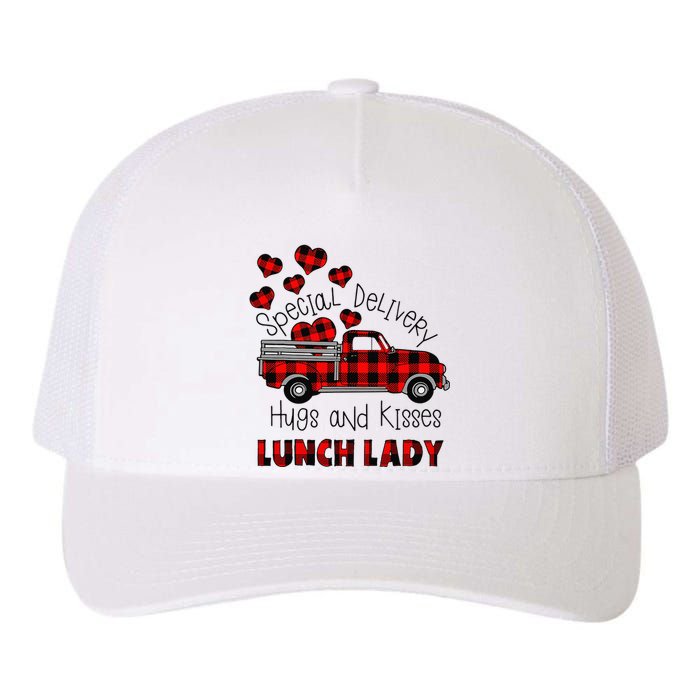 Valentine's Day Greeting Special Delivery Hugs Kisses Love Yupoong Adult 5-Panel Trucker Hat