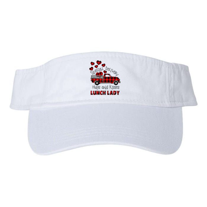 Valentine's Day Greeting Special Delivery Hugs Kisses Love Valucap Bio-Washed Visor