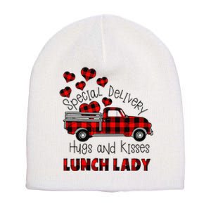 Valentine's Day Greeting Special Delivery Hugs Kisses Love Short Acrylic Beanie