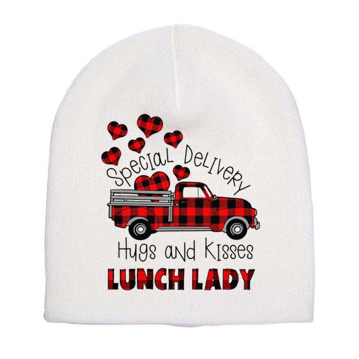 Valentine's Day Greeting Special Delivery Hugs Kisses Love Short Acrylic Beanie