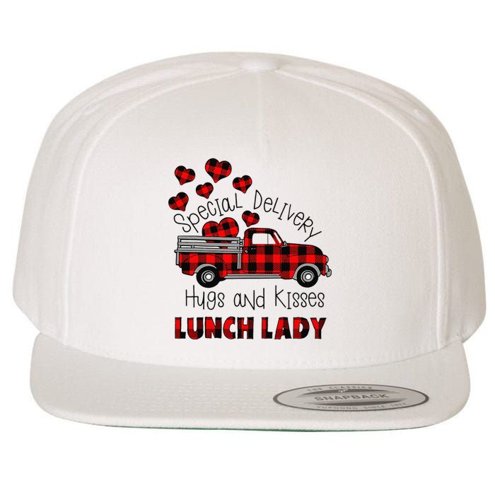 Valentine's Day Greeting Special Delivery Hugs Kisses Love Wool Snapback Cap