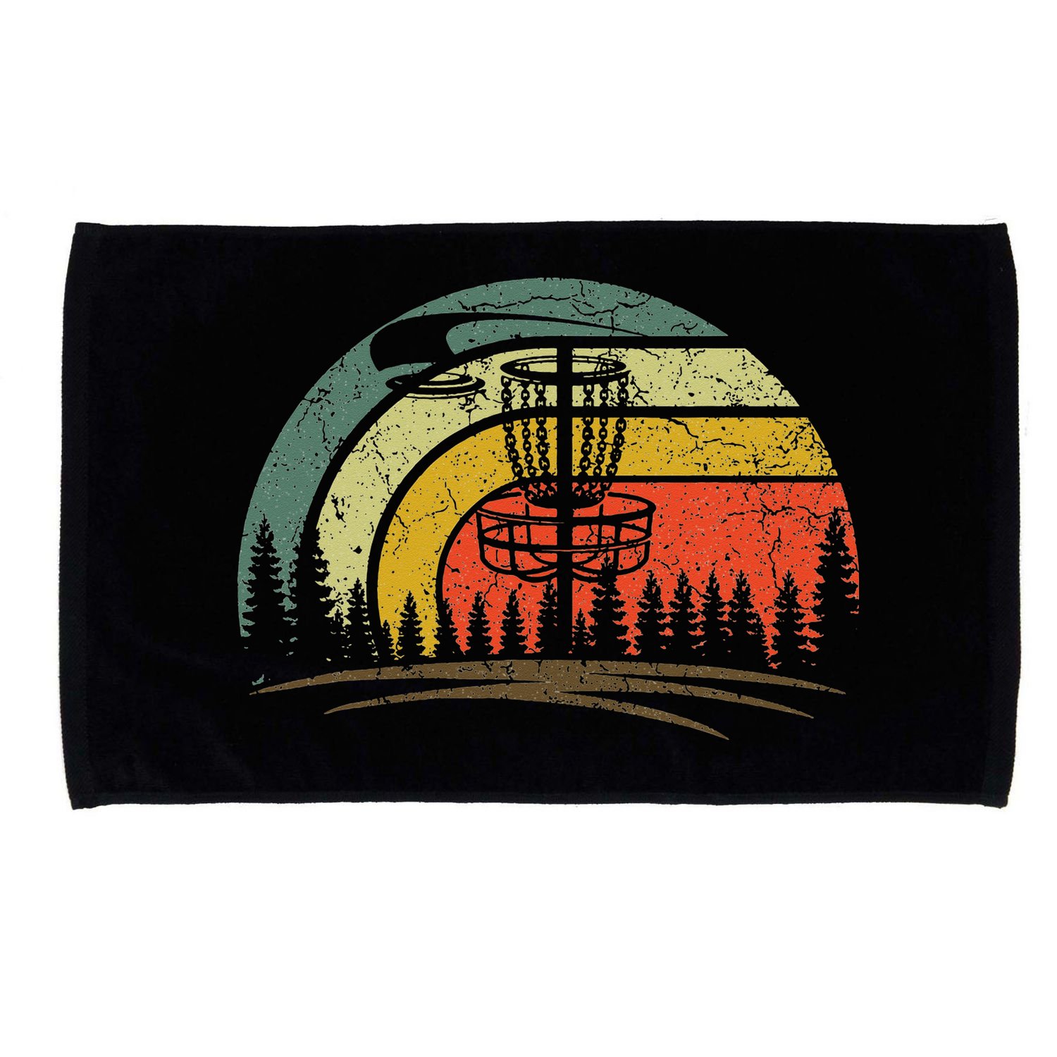 Vintage Disc Golf Shirt Frolf Flying Disc Sport Lover Microfiber Hand Towel