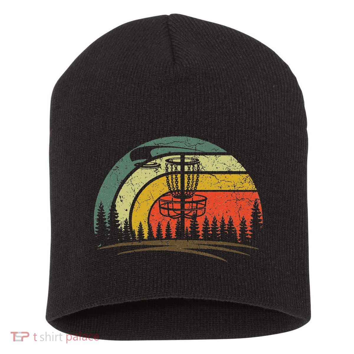 Vintage Disc Golf Shirt Frolf Flying Disc Sport Lover Short Acrylic Beanie