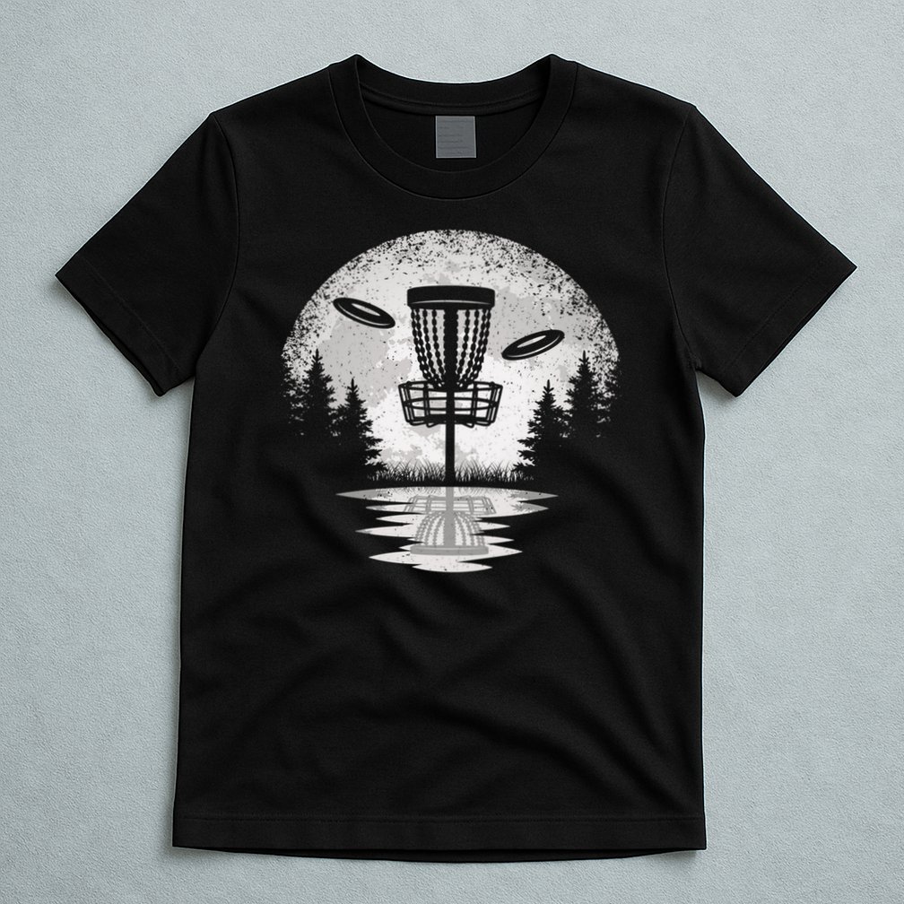 Vintage Disc Golf Basket Tree Frisbee Golf Lover Great Gift T-Shirt