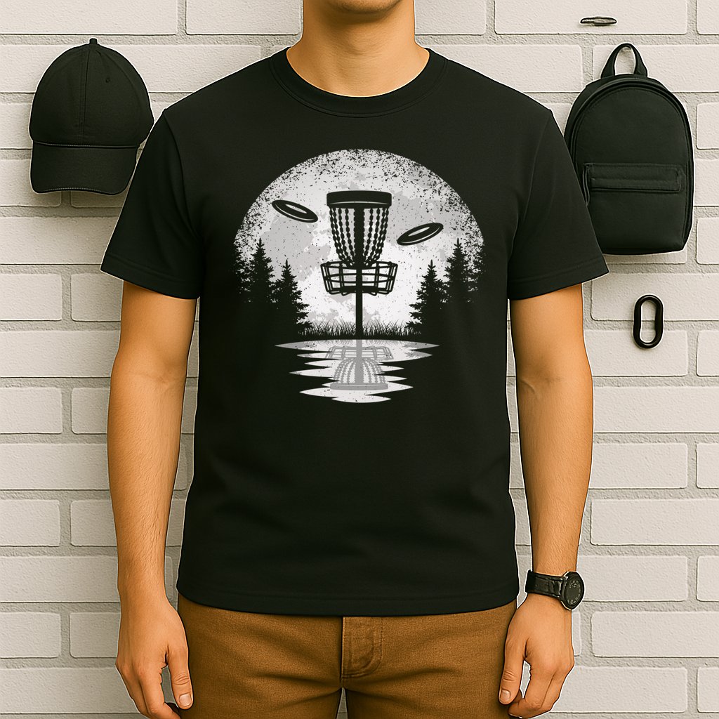Vintage Disc Golf Basket Tree Frisbee Golf Lover Great Gift T-Shirt