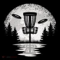 Vintage Disc Golf Basket Tree Frisbee Golf Lover Great Gift Tall T-Shirt