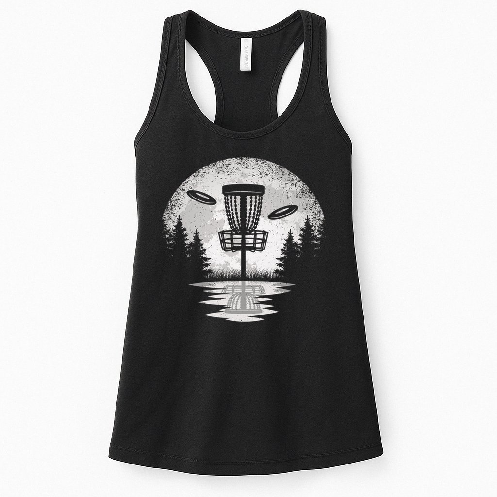 Vintage Disc Golf Basket Tree Frisbee Golf Lover Great Gift Womens Tank Top