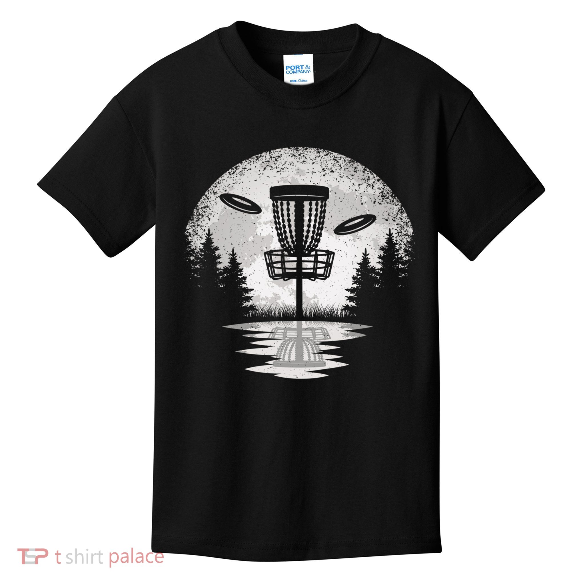 Vintage Disc Golf Basket Tree Frisbee Golf Lover Great Gift Kids T-Shirt